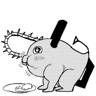 🤤 emoji Pochita Telegram sticker 21 of 87