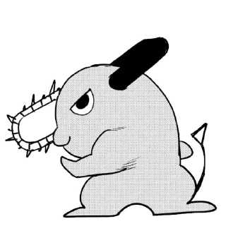 🥷 emoji Pochita Telegram sticker 20 of 87