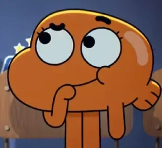 🤭 emoji Дарвин Уоттерсон 🧡 Telegram sticker 7 of 99