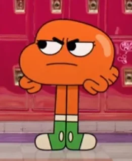 😠 emoji Дарвин Уоттерсон 🧡 Telegram sticker 21 of 99