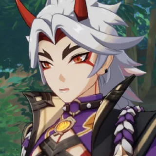 🙄 emoji arataki itto supremacy Telegram sticker 24 of 29