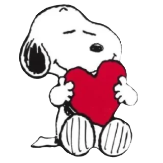 ❤️ emoji snoopy Telegram sticker 10 of 14