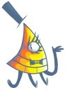 🤗 emoji Bill Cipher Telegram sticker 19 of 35