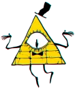 🙃 emoji Bill Cipher Telegram sticker 16 of 35
