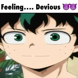 Sticker from izuku being silly for forever