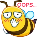 😬 emoji Bee Telegram sticker 16 of 25