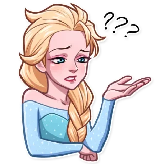 🤨 emoji Elsa Telegram sticker 8 of 15
