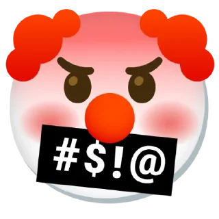 🤬 emoji Clown Stuff Telegram sticker 15 of 26
