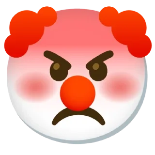 😡 emoji Clown Stuff Telegram sticker 11 of 26
