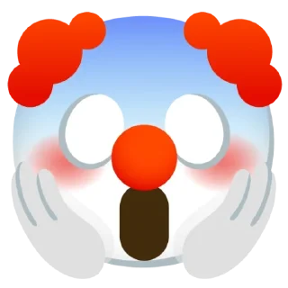 😱 emoji Clown Stuff Telegram sticker 13 of 26