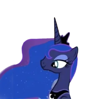🙂 emoji Luna | @MyLittlePony_bots Telegram sticker 13 of 51