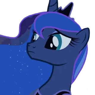 😢 emoji Luna | @MyLittlePony_bots Telegram sticker 15 of 51