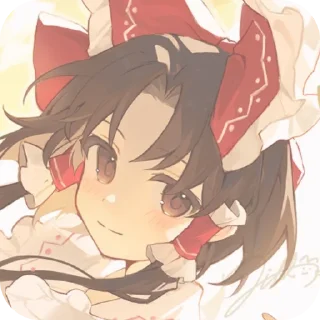 👍 emoji reimu :: @hatateban Telegram sticker 20 of 31