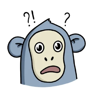 😮 emoji Обезьянка Mono Telegram sticker 22 of 33