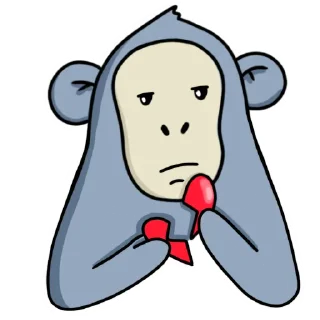 💔 emoji Обезьянка Mono Telegram sticker 18 of 33