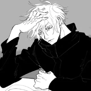 😎 emoji Gojo Satoru JJK @shanisharu Telegram sticker 11 of 100