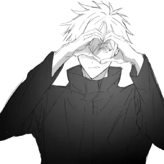 😎 emoji Gojo Satoru JJK @shanisharu Telegram sticker 9 of 100