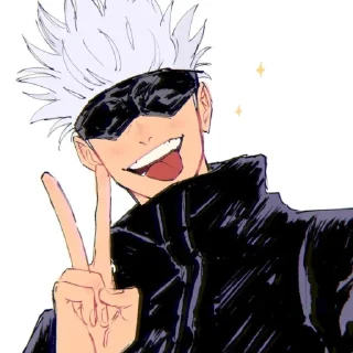😎 emoji Gojo Satoru JJK @shanisharu Telegram sticker 5 of 100