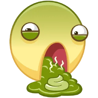🤮 emoji Смайлы ВК Telegram sticker 17 of 32