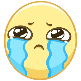 😭 emoji Смайлы ВК Telegram sticker 12 of 32