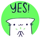 👍 emoji Animated Cat @IMG2D Telegram sticker 20 of 22