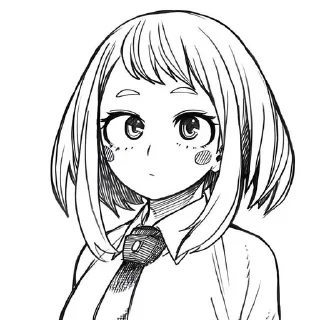 Sticker from . .   uraraka by @kotik_gin