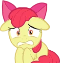 😬 emoji Apple Bloom Pony Telegram sticker 13 of 29