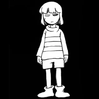 🤨 emoji Фриск из комикса «Подмена»
@Undertale_Love_Forever Telegram sticker 8 of 23