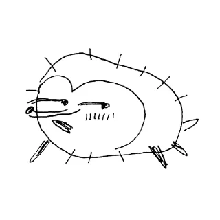 Sticker from дурацкие ежи @trdelinka