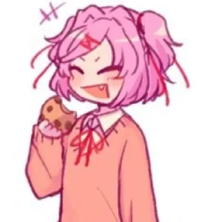 😄 emoji Нацуки Telegram sticker 19 of 34