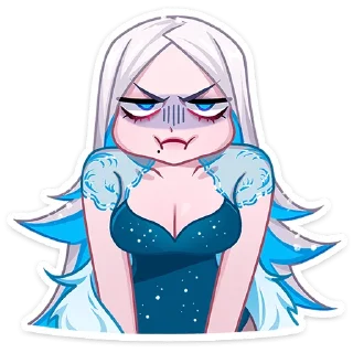😡 emoji Снежная Карина @TgSticker без надписей Telegram sticker 3 of 49
