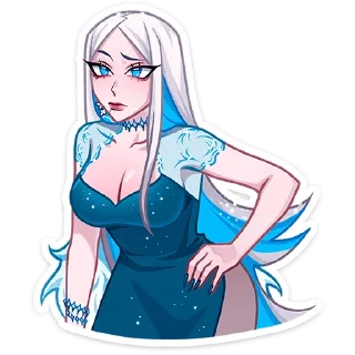 🤨 emoji Снежная Карина @TgSticker без надписей Telegram sticker 20 of 49