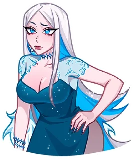 🤨 emoji Снежная Карина • @TgSticker Telegram sticker 20 of 49