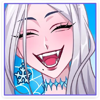 😅 emoji Снежная Карина @TgSticker без надписей Telegram sticker 17 of 49