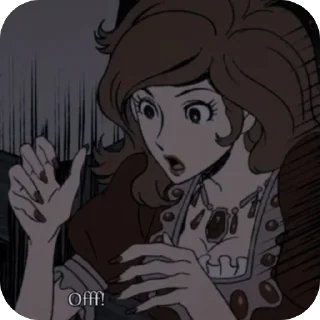 🍸 emoji Fujiko Mine/Lupin 3 Telegram sticker 16 of 120