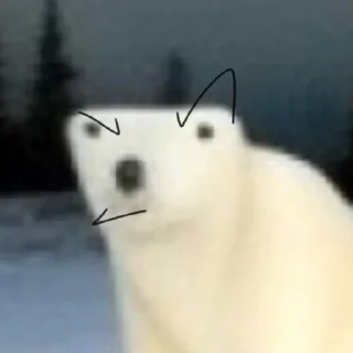 🤨 emoji медвед от Еленачки Telegram sticker 1 of 17