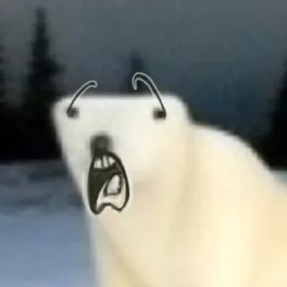 😨 emoji медвед от Еленачки Telegram sticker 7 of 17