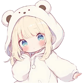 😯 emoji Повседневная медведица @Nyasticks Telegram sticker 11 of 26