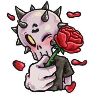 🌹 emoji @saint_mob skelly Telegram sticker 10 of 10