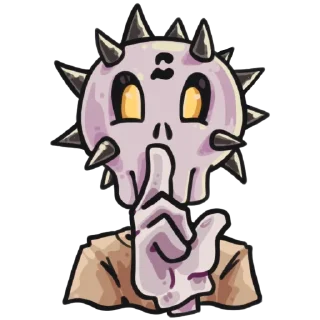 🤫 emoji @saint_mob skelly Telegram sticker 5 of 10