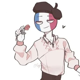 Sticker from 𝙁𝙧𝙖𝙣𝙘𝙚 🇫🇷 @country_humans_stickersQwQ @Povelutel_Kartoshek