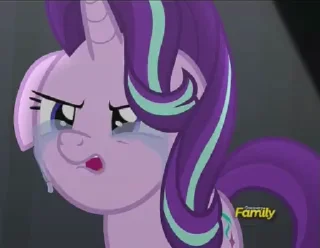 😭 emoji @mlpstickers Starlight Glimmer animated pack Telegram sticker 13 of 45