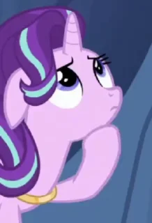 🤔 emoji @mlpstickers Starlight Glimmer animated pack Telegram sticker 16 of 45
