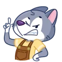 ☝️ emoji Волчонок Тео @TgSticker Telegram sticker 12 of 48