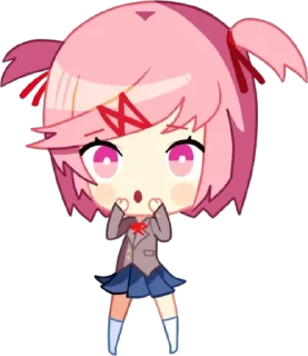 💕 emoji Нацуки крашиха💘 Telegram sticker 9 of 27