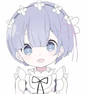 🦋 emoji рем к вашим услугам.💙 Telegram sticker 4 of 61