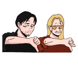 👎 emoji aizawa sensei Telegram sticker 16 of 22