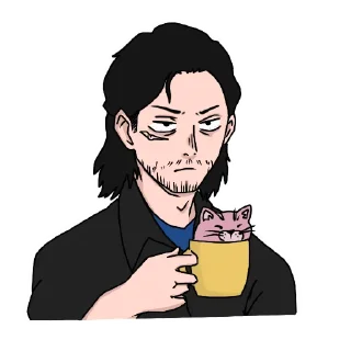 😠 emoji aizawa sensei Telegram sticker 20 of 22