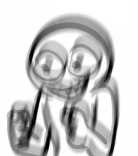 🌟 emoji Ч/б Telegram sticker 11 of 104