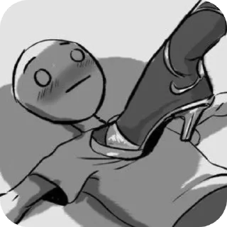 🐦 emoji Ч/б Telegram sticker 20 of 104